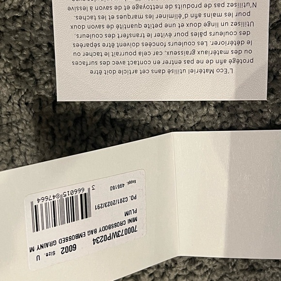 Stella McCartney mini crossbody logo studded bag. Burgundy - Picture 14 of 14